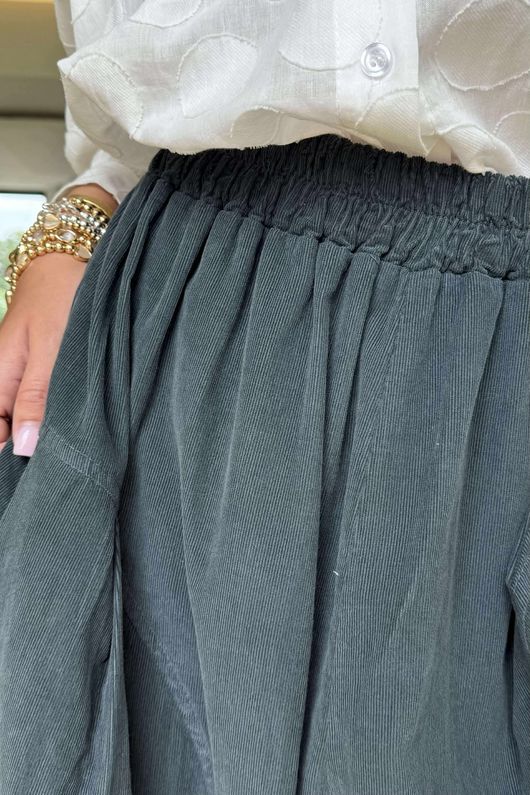 Made in Italy Cooper Needlecord Sia Pant Charcoal